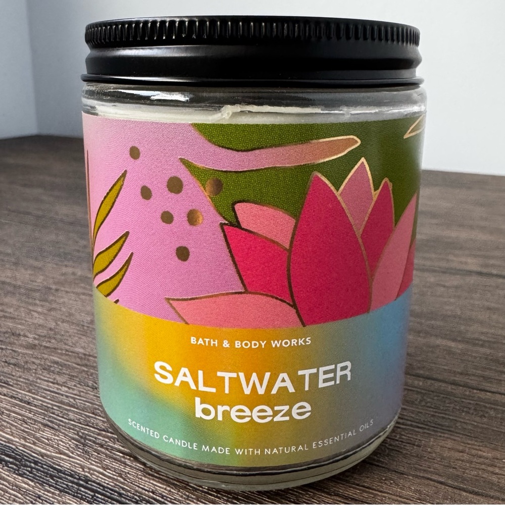 Bath & Body Works Saltwater Breeze Single Wick Candle